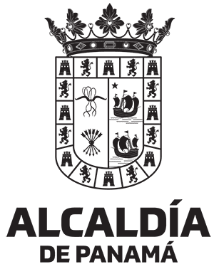 logo del municipio de panama en color negro con fondo transparente